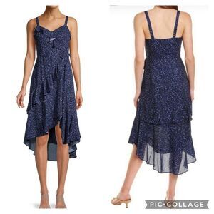 Parker Midnight Blue High Low Dress